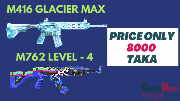 PUBG MOBILE ACCOUNT FOR SALE WITH || M416 Glacier Max | M762 Level - 4 | Groza Level-4 | Dp28 Level-4