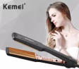 kemei km-472 - Professional Hair Crimper wide plate instant heating - Black